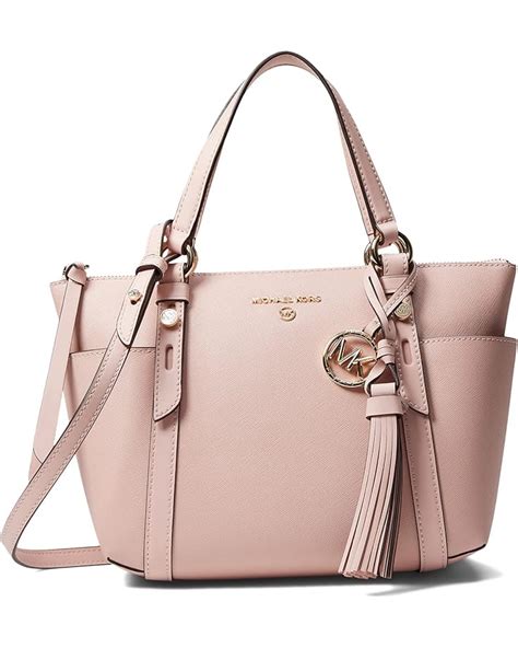 michael kors top zip tote blush|Michael Kors sullivan tote large.